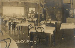 Dining Room, Ideal Restaurant Lake Placid, NY Postcard Postcard Postcard