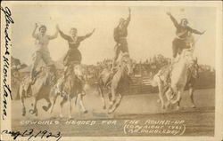 Cowgirls Headed for the Round-up Cowgirls Headed for the Round-up