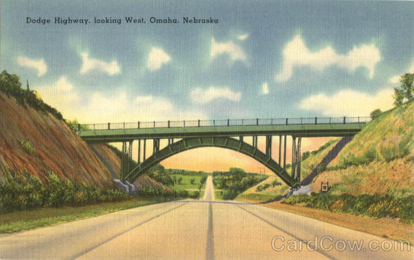 Dodge Highway Looking West Omaha Nebraska Dodge Highway Looking West Omaha Nebraska