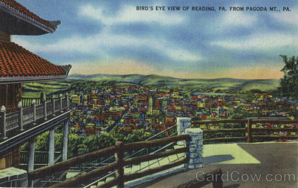 Bird's Eye View Of Reading Pennsylvania