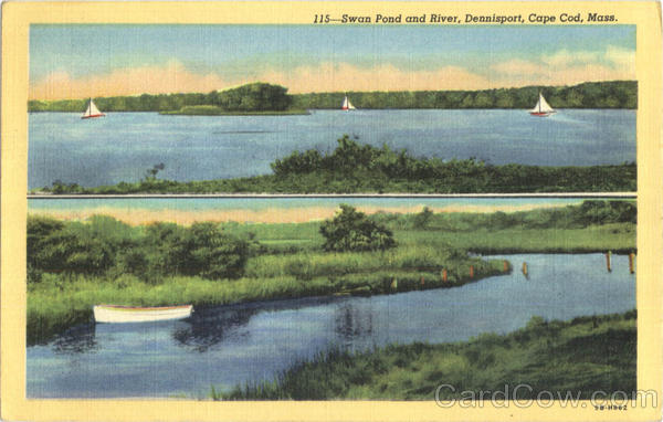 Swan Pond And River, Dennisport Cape Cod Massachusetts