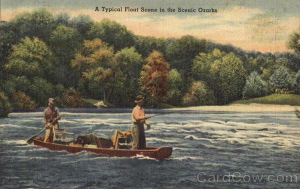 A Typical Float Scene In The Scenic Ozarks Canoes & Rowboats