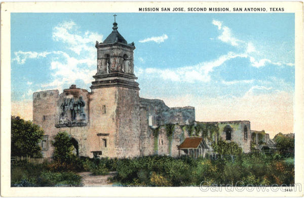 Mission San Jose, Second Mission San Antonio Texas