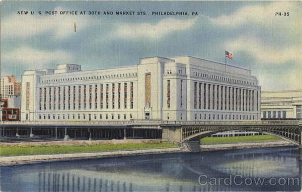 New U. S. Post Office, 30th and Market Sts Philadelphia Pennsylvania