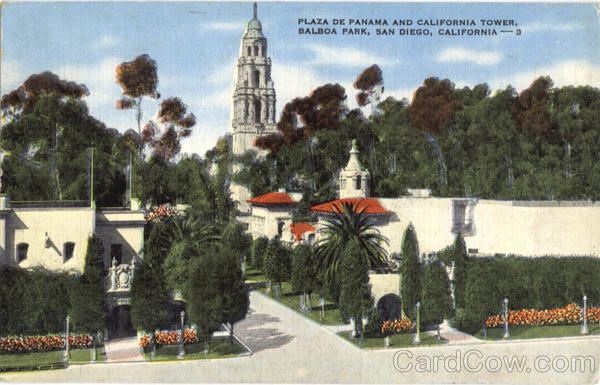 Plaza De Panama And California Tower, Balboa Park San Diego