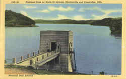 Piedmont Dam Ohio Postcard Postcard