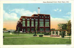 Piqua Municipal Power Plant Ohio Postcard Postcard