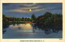 Greetings From Groton New York Postcard Postcard