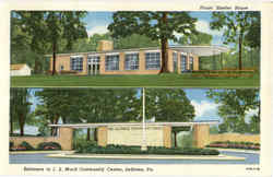 Entrance To J. S. Mack Community Center Postcard