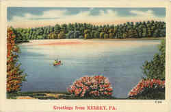 Greetings From Kersey Postcard