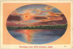 Greetings From New Riegel Ohio Postcard Postcard