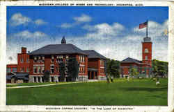 Michigan College Of Mines And Technology Houghton, MI Postcard Postcard