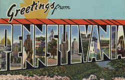 Greetings From Pennsylvania Postcard