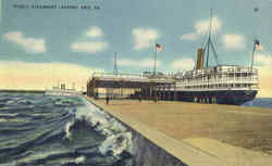 Public Steamboat Landing Postcard