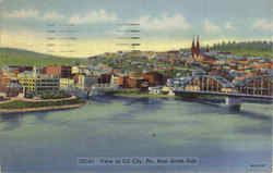 View Of Oil City Postcard
