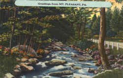 Greetings From Mt. Pleasant Mount Pleasant, PA Postcard Postcard