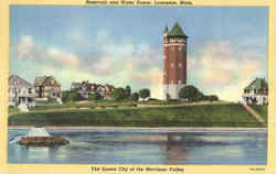 Reservoir And Water Tower Postcard
