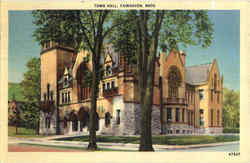 Town Hall Fairhaven, MA Postcard Postcard