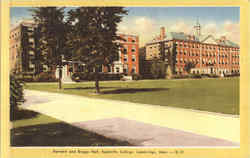 Barnard And Briggs Hall, Radclitte College Postcard