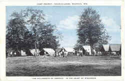 Camp Onaway, Chain-O-Lakes Waupaca, WI Postcard Postcard