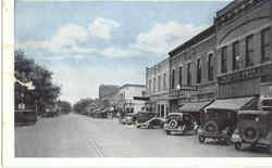 Main Street Looking South Waupaca, WI Postcard Postcard