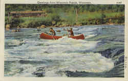 Greetings From Wisconsin Rapids Postcard