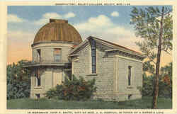 Observatory , Beloit College Wisconsin Postcard Postcard