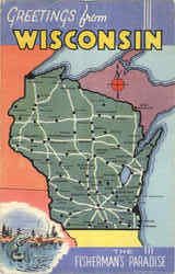 Greetings From Wisconsin Postcard
