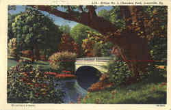 Bridge No. 5, Cherokee Park Louisville, KY Postcard Postcard