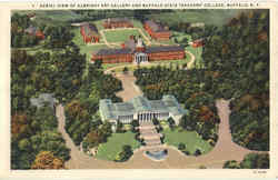 Aerial View Of Albright Art Gallery And Buffalo State Teachers College Postcard