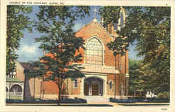 Church Of The Epiphany Sayre, PA Postcard Postcard