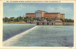 Art Museum Showing Aquarium Along Schuylkill River Philadelphia, PA Postcard Postcard