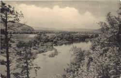 Chemung River Athens, PA Postcard Postcard