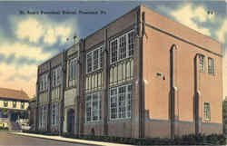 St. Ann's Parochial School Freeland, PA Postcard Postcard