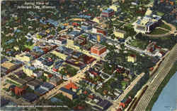 Aerial View Of Jefferson City Missouri Postcard Postcard
