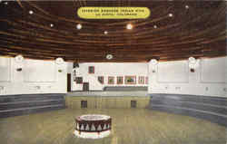 Interior Koshare Indian Kiva Postcard