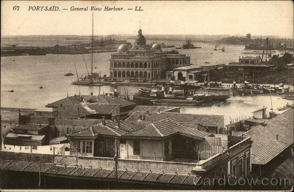 General View of the Harbour Port-Said Egypt Africa