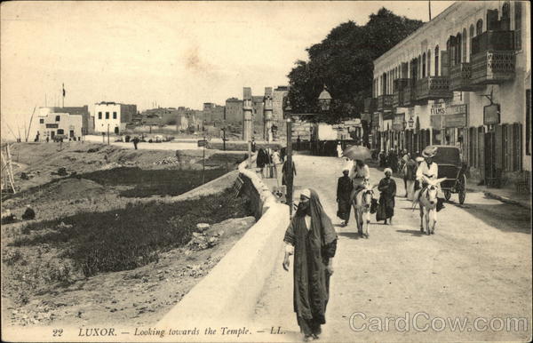 Looking Towards the Temple Luxor Egypt Africa