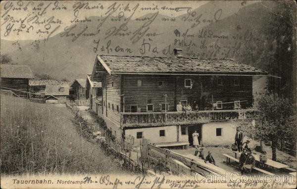 Tauernbahn, Nordrampe - Breitzenberger's Cantine bei Hofgastein Germany
