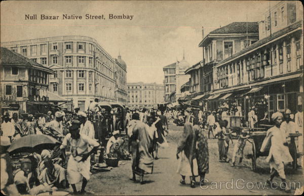 Null Bazar Native Street Bombay India
