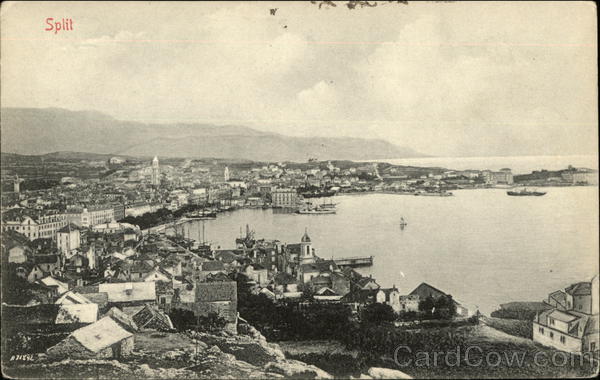 View of City and Harbor Split Croatia Eastern Europe