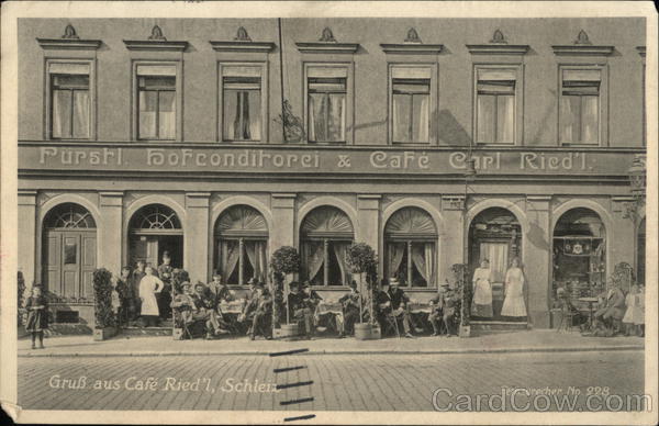 Gruss aus Cafe Carl Ried'l Schleiz Germany