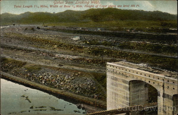 Gatun Dam Looking West Panama