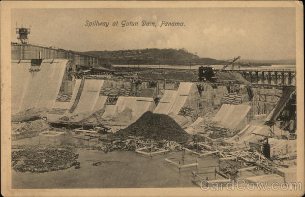 Spillway at Gatun Dam Panama