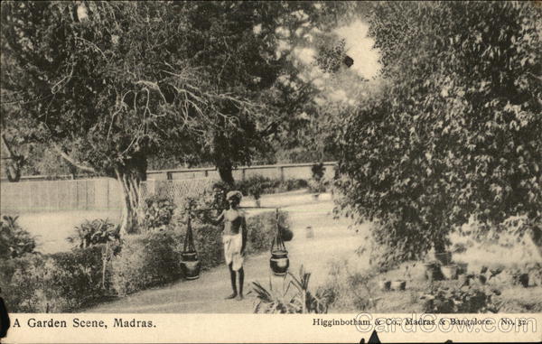 A Garden Scene Madras India