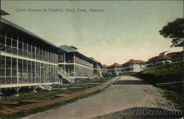 canal Houses at Culebra, and Canal Zone Panama