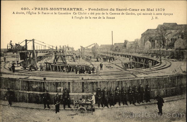 Foundation du Sacré-Coeur en Mai 1879 Paris France