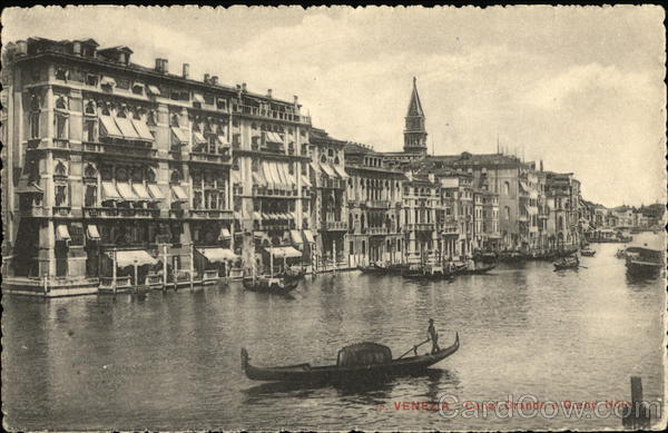 Canal Grande e Grand Hotel Venezia (Venice) Italy