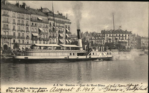 Quai du Mont-Blanc Genève (Geneva) Switzerland