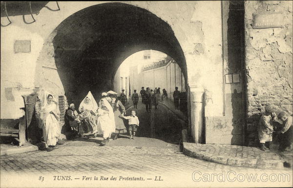 Vers la Rue des Protestants Tunis Tunisia Africa
